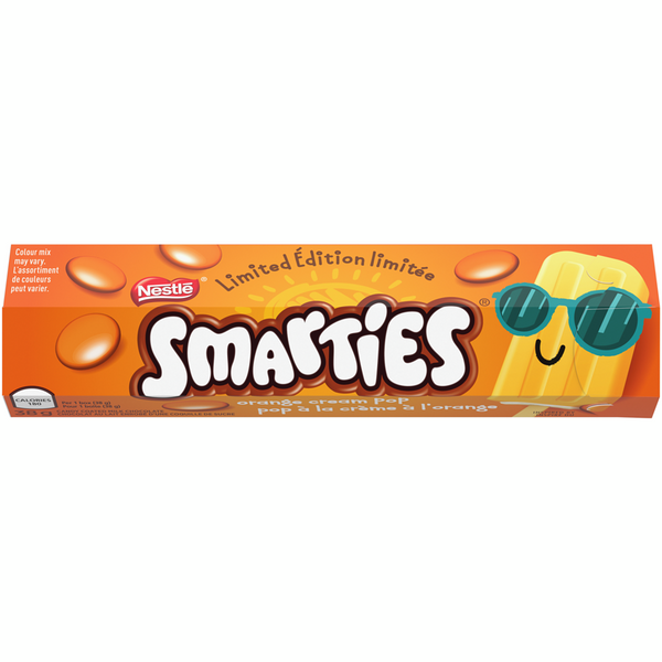 Smarties Orange Cream Pop Tube - 38g