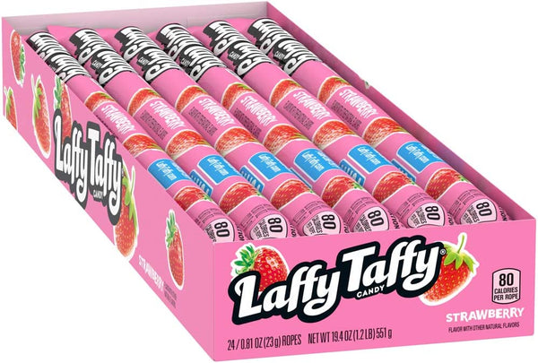 Laffy Taffy Ropes - Strawberry - 24 count