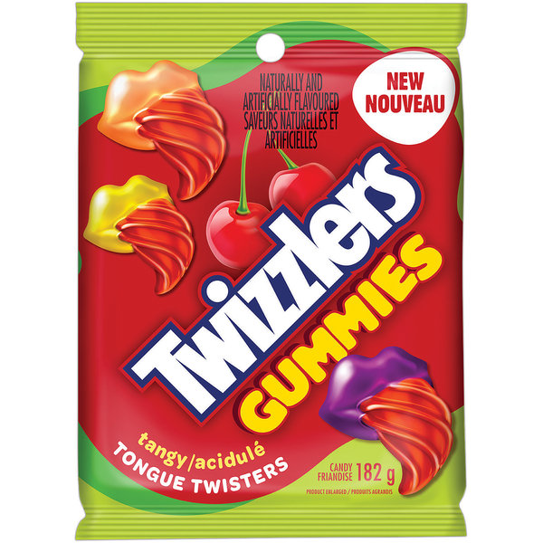 Twizzlers Gummies Tangy Tongue Twisters - 182g