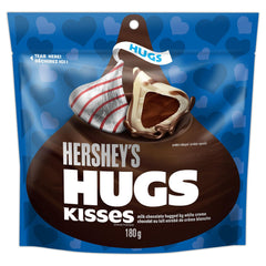 Hershey's Hugs Kisses - Milk Chocolate hugged by white creme - 180g