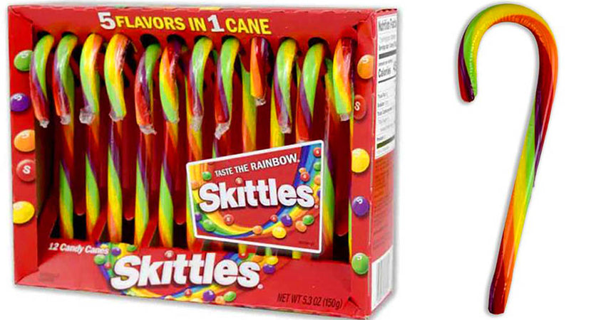 Skittles Candy Cane 12ct - 150g