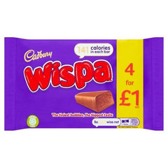 Cadbury Wispa Bars - 4 Pack