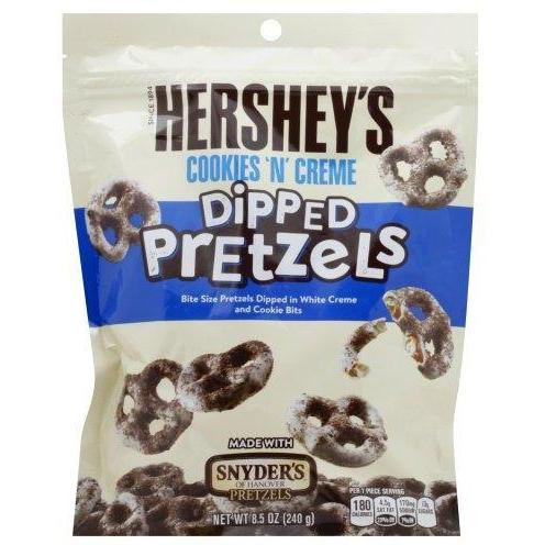 Hershey Cookies 'N' Creme Dipped Pretzels 120g - Peg Bag