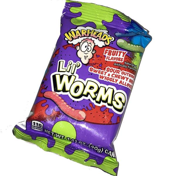 Warheads Sour Lil' Worms - 40g