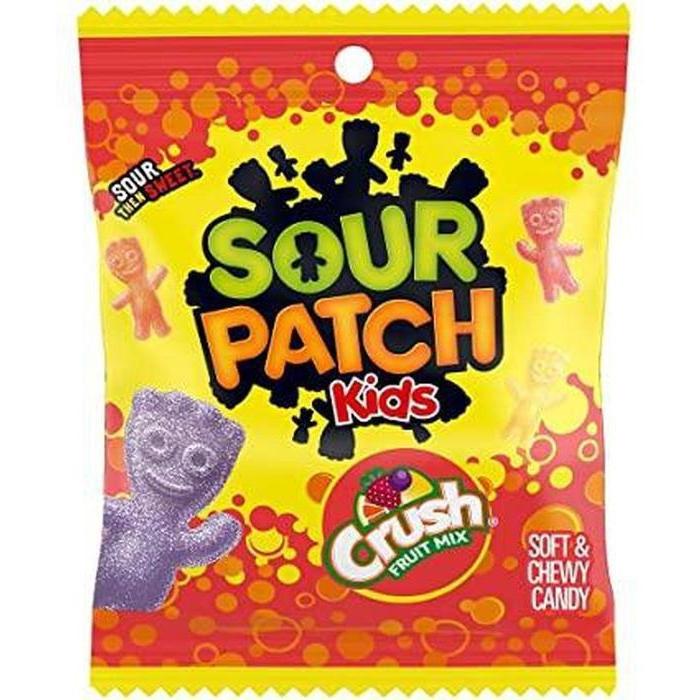 Sour Patch Kids Asst Crush 141g - Peg Bag