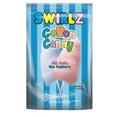 Swirlz Cotton Candy - Pink Vanilla & Blue Raspberry - 88g