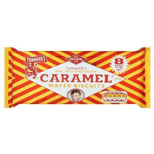 Tunnock's Caramel Wafer Biscuits Singles