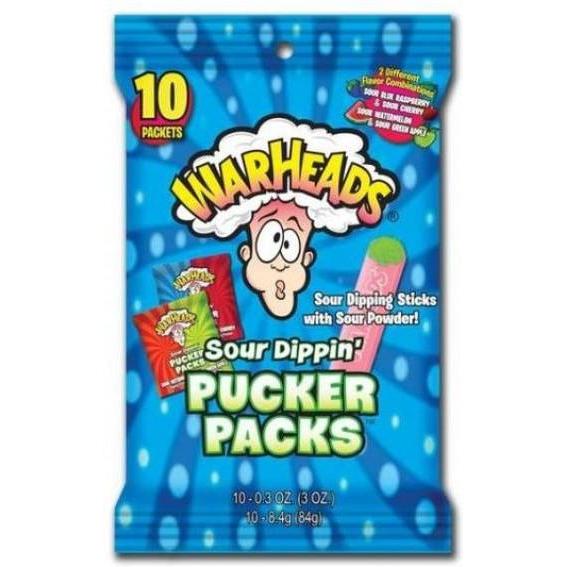 Warheads Sour Pucker Pack 85g - Peg Bag