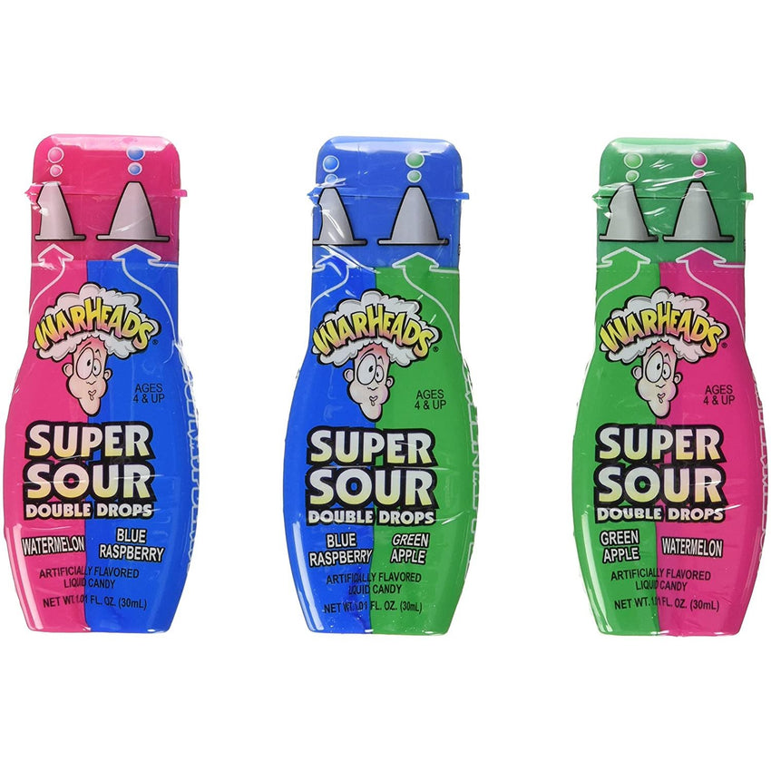 Warheads Super Sour Double Drops Liquid - 3 FLAVOURS